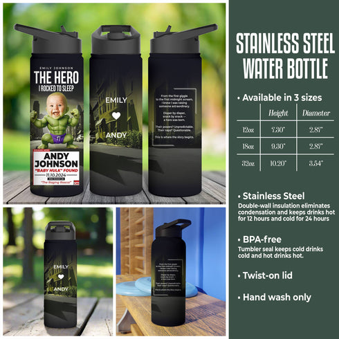 Personalized Baby Hulk Tumbler – Funny CNN Parody Gift for Superhero Moms